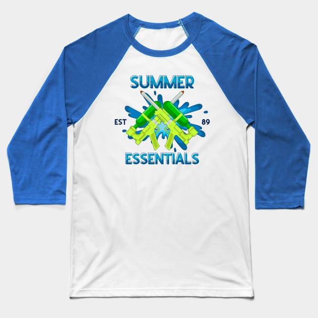 Summer Essentials Baseball T-Shirt by DeepDiveThreads